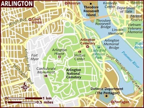 карта Арлингтон Вашынгтон
