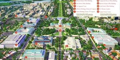 Карта Вашынгтона 3д
