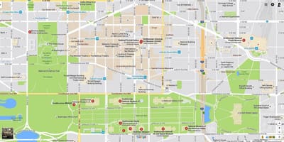 Карта нацыянальны гандлёвы цэнтр і музеі