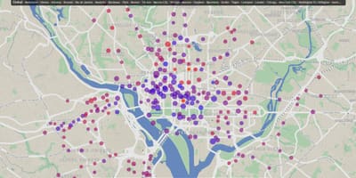 DC карту пракат ровараў 