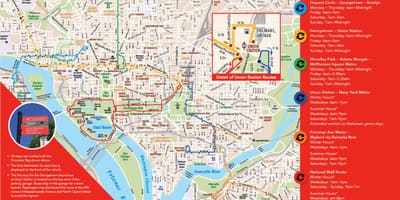 Вашынгтон DC цыркуляцыйных помпаў на карце