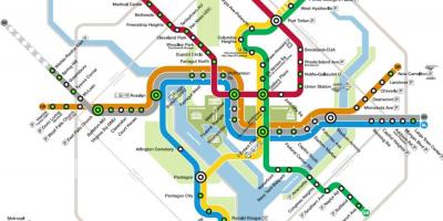 Вашынгтон метро карта